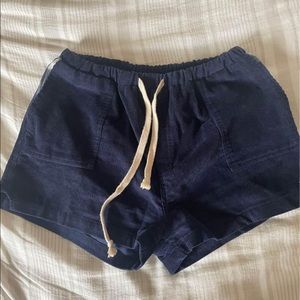 navy corduroy shorts